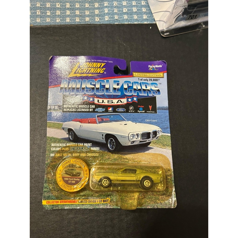 Johnny Lightning Muscle Cars USA 1968 Ford Shelby GT-500 Silver 1/64